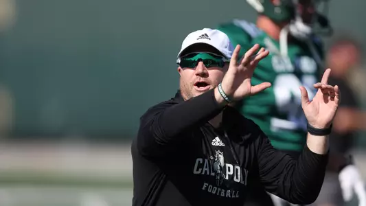 Cody vonAppen instructs his players.