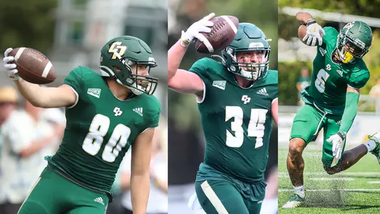 Three Mustangs who caught touchdown passes.