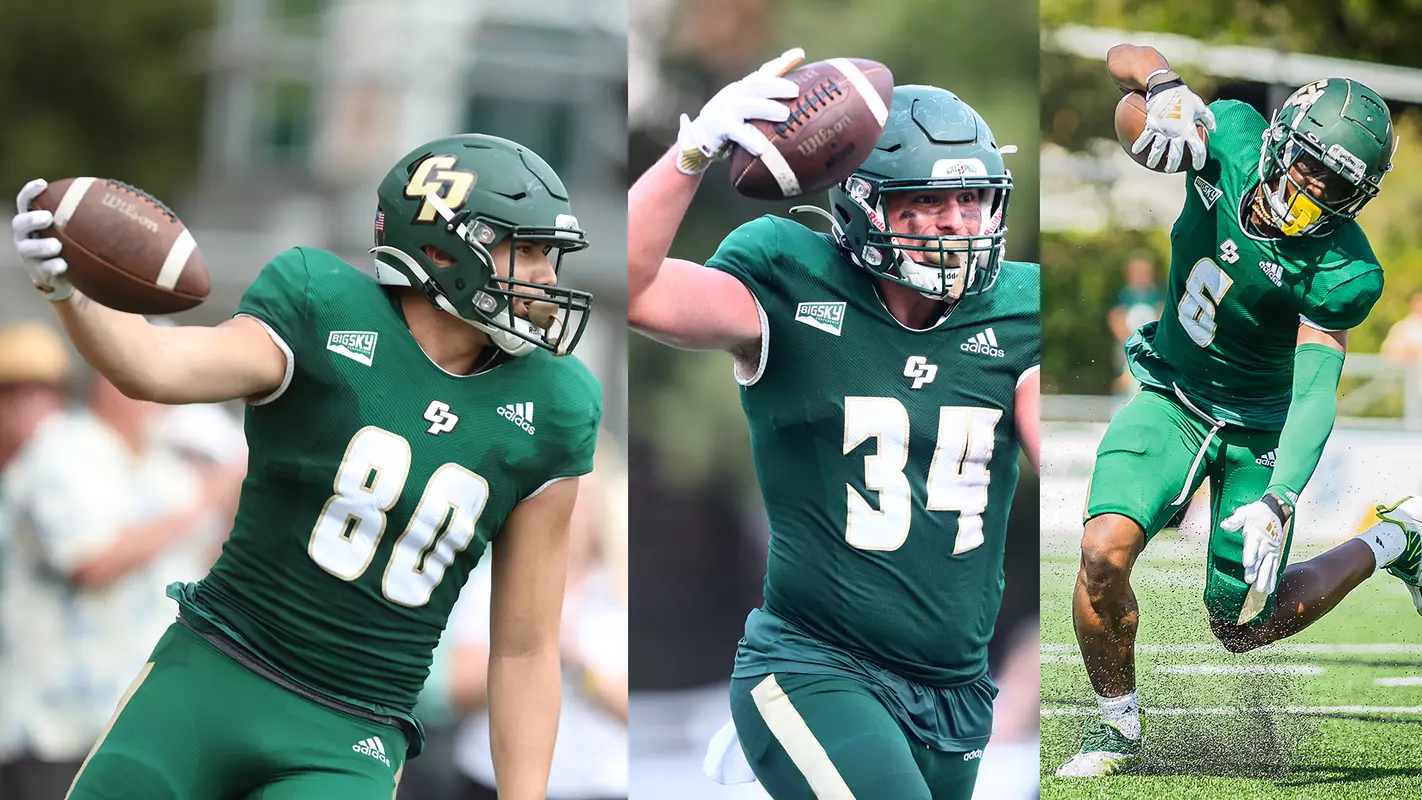 Three Mustangs who caught touchdown passes.