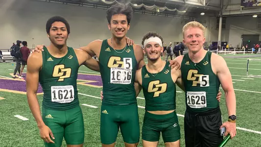 Men's 4x400-meter relay team, UW Invitational, 1-28-23