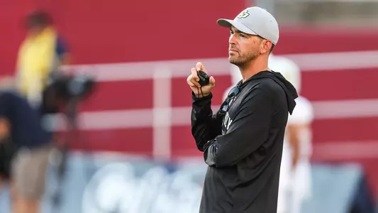Casey Petree on the sidelines at Fresno State.