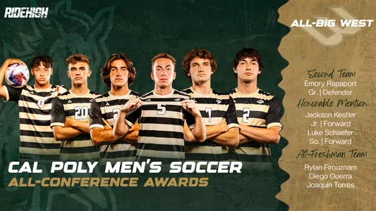 Cal Poly Men's Soccer All-Big West Graphic