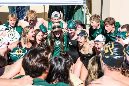 Cal Poly Swim and Dive hosted UC Santa Cruz. 1/21/23 Photo by Owen Main