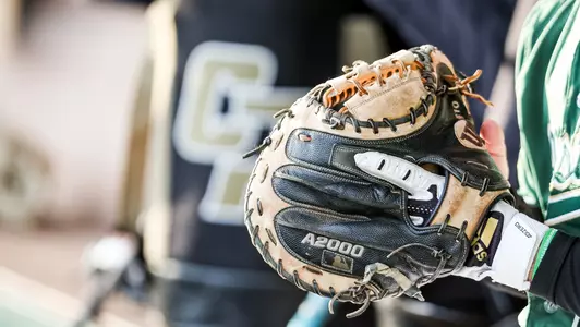 Cal Poly catchers glove.