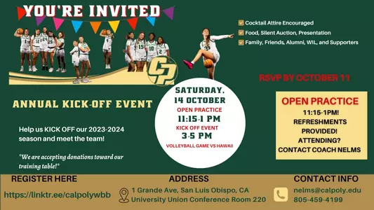 WBB 23-24 Kickoff Event Graphic