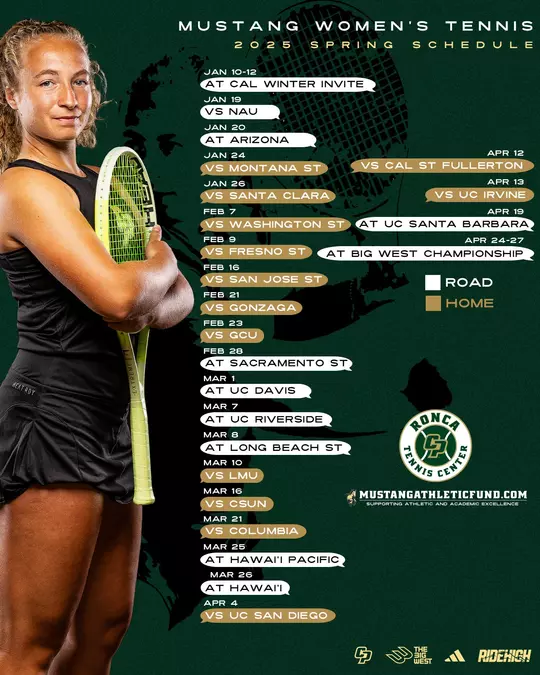 Women's Tennis Social Season Schedule Graphic