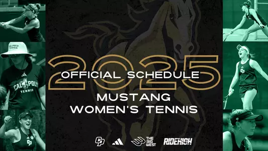 Women's Tennis Schedule Release Graphic