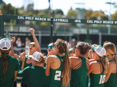 Cal Poly Beach Team Huddle 2024