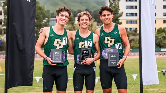 Men's 10,000 Podium, Big West Championships, 051024