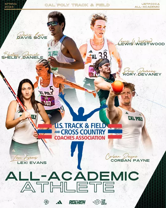 2024 Track All-Academic Athlete Graphic