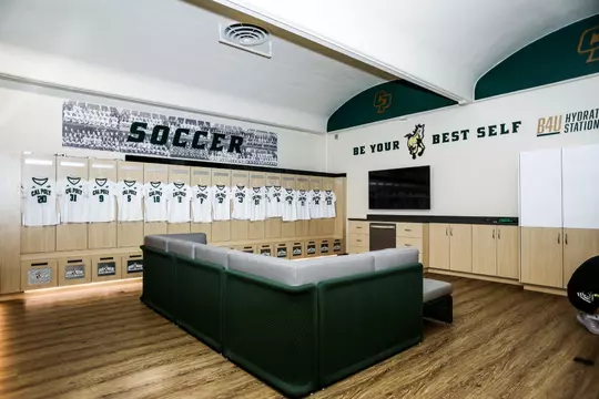Cal Poly Women’s Soccer Locker Room Ribbon Cutting. Photo by Owen Main 7/29/24