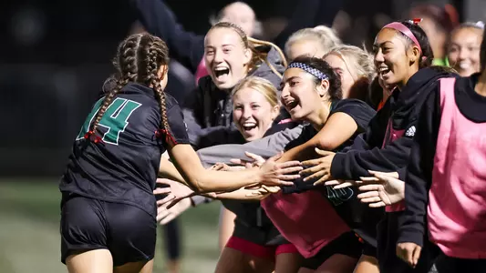 Kate Reedy goal celebration, CSU Bakersfield, 101223
