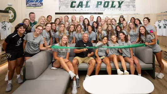 Cal Poly Women's Soccer Locker Room Ribbon Cutting