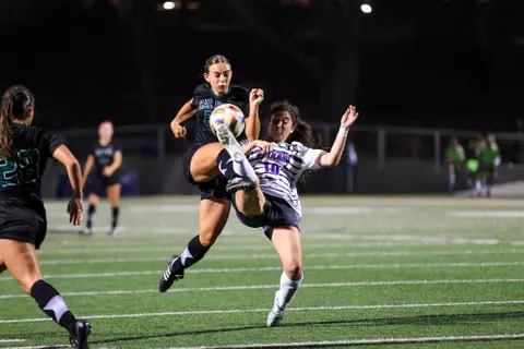 Cal Poly Women’s Soccer hosted Portland.
Photo by Owen Main 8/14/24