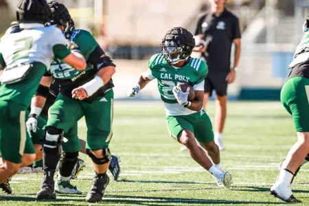 Cal Poly Football Scrimmage at Mustang Memorial Field at Alex G. Spanos Stadium
Photo by Owen Main 8/17/24