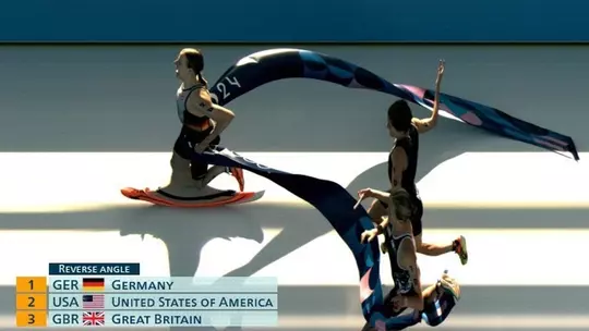 Mixed Team Relay Photo Finish