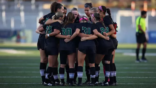 Women's Soccer Team Huddle, 081524, Portland