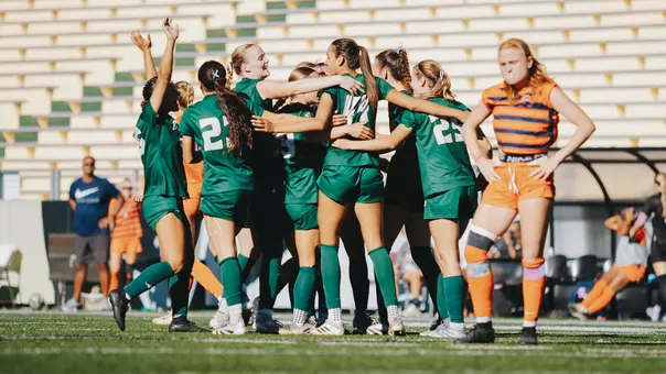 Annika Smith goal celebration, Cal State Fullerton, 101225