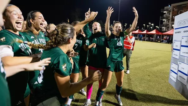 Big West Semifinals Sticker Celebration, CSUF, 110625