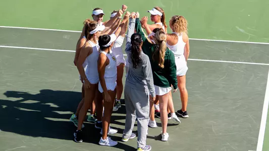 Women's Tennis Huddle, 021625, San Jose State