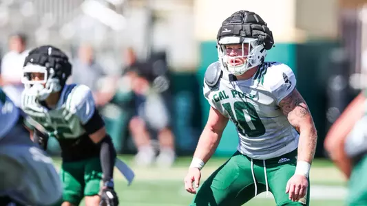 Cal Poly Football played their 2025 spring game at Alex G. Spanos Stadium.
Photo by Owen Main 3/8/25