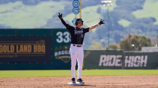 Daudet Standing on Base OSU