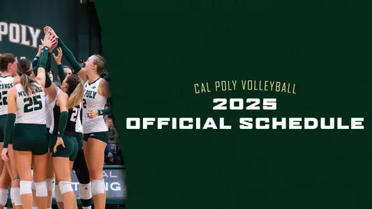 Reigning Big West Champion Cal Poly Volleyball Announces 2025 Schedule Image