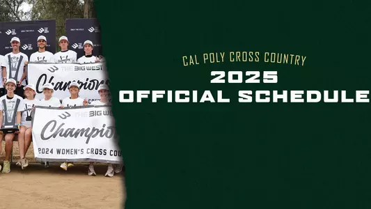 Cal Poly Cross Country 2025 Schedule Release Graphic Web