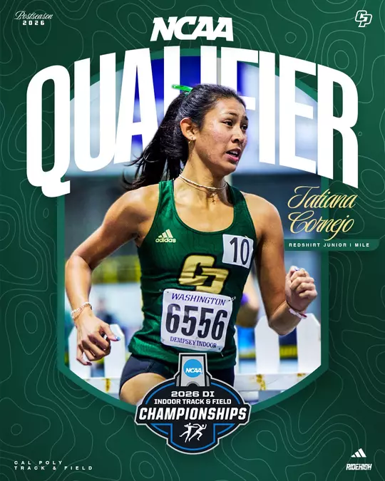 Tatiana Cornejo Indoor NCAA Qualifier Graphic