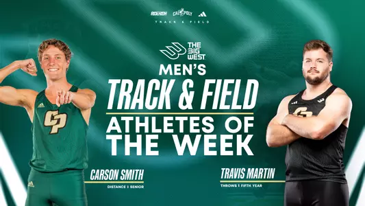 Big West Men's Track & Field Athlete of the Week Web Graphic
