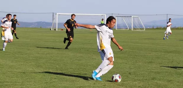 Early goals lead men's soccer to 2-0 win over Pacific Lutheran Image