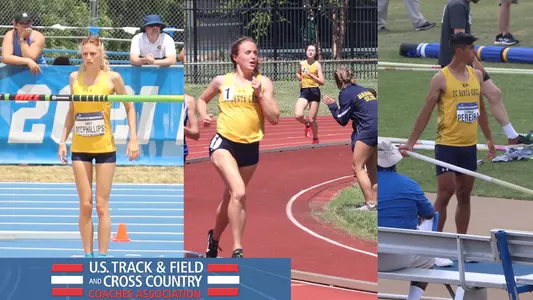 (L-R) McPhillips, Muzzy, Pereira named Academic All Americans