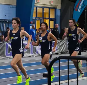 The three top scorers in the men's 3000m at the C2C Championships