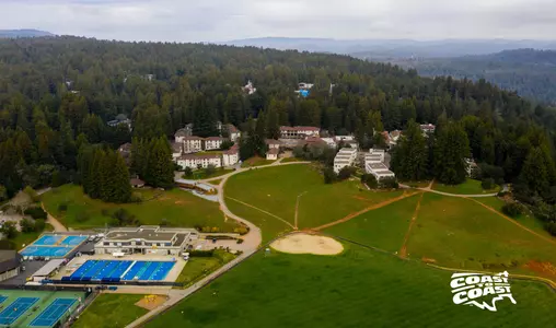 aerial shot of upper Field looking north