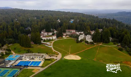 aerial shot of upper Field looking north