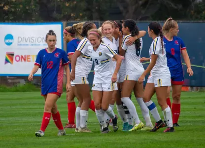 UCSC celebrate a second half goal