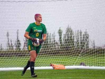 Amelia secures the ball