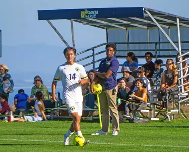 Derek brings up the ball