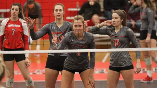 Laney Malloy_Madara Bajare_Maggie Adams_Claire Ochs 11_2_18 vs SIUE