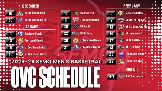 2025-26 OVC Men's Basketball Schedule