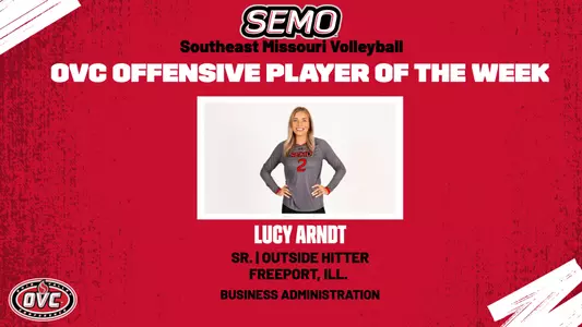 Lucy Arndt OVC offensive player of the week