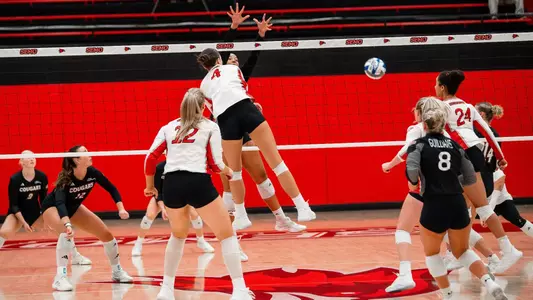 Marin Johnson with a full swing attack for the kill