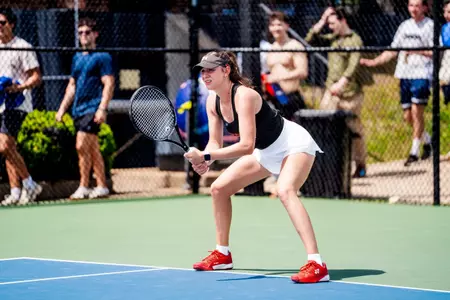 Maja Bajorek waiting for the serve from the opponent