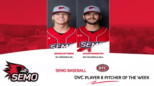 SEMO Baseball wins POW awards from OVC