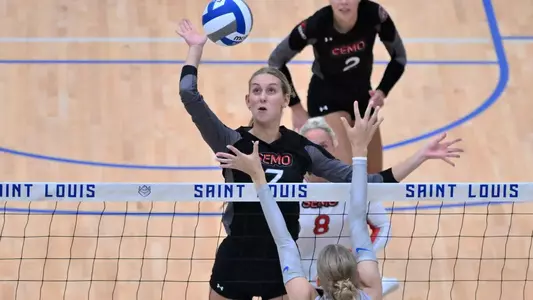Sydney Miller attacks from the middle