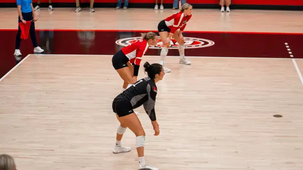 SEMO back line ready to defend against a serve
