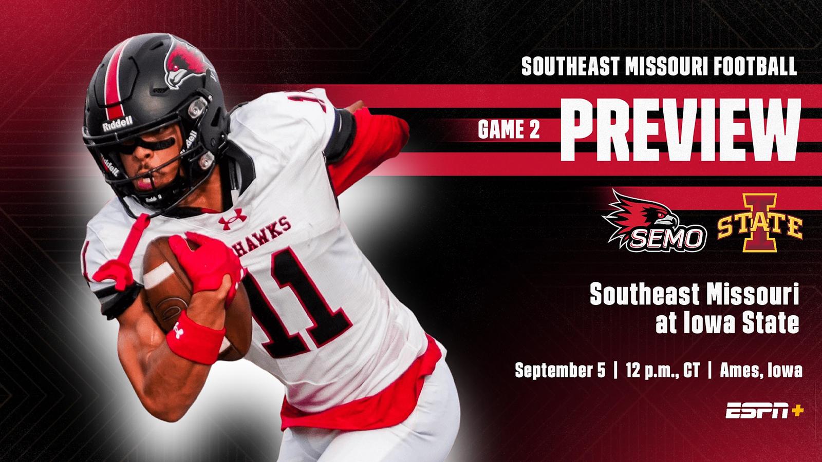 Southeast Missouri State football: Redhawks Travel to Big 12 and FBS Member Iowa State Saturday