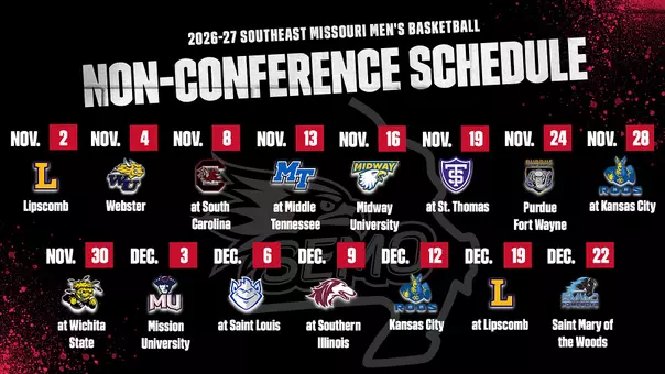 2026-27 SEMO Men's Basketball Non-Con Schedule