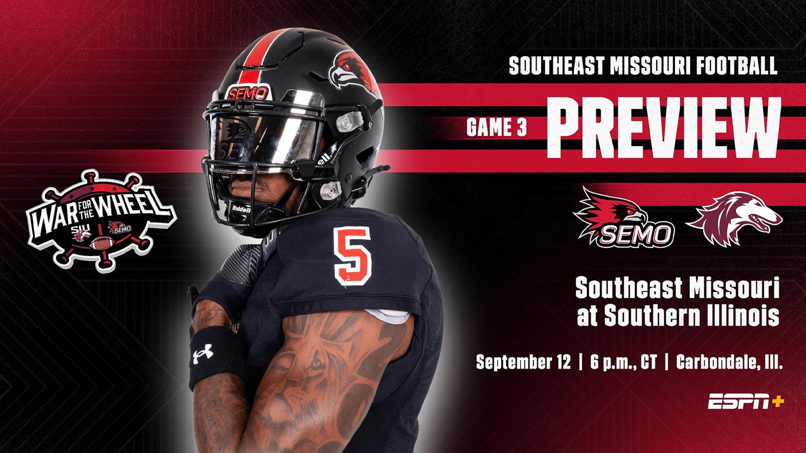 Southeast Missouri State football: Redhawks Face Rival Southern Illinois in War for the Wheel Saturday