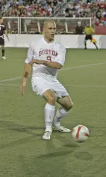 Sophomore Shaun Taylor scored BU's lone goal on Saturday night at Binghamton.